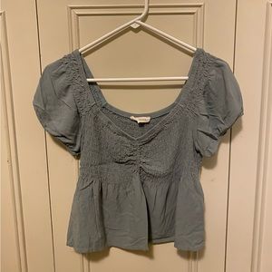 LA Hearts sage green crop top